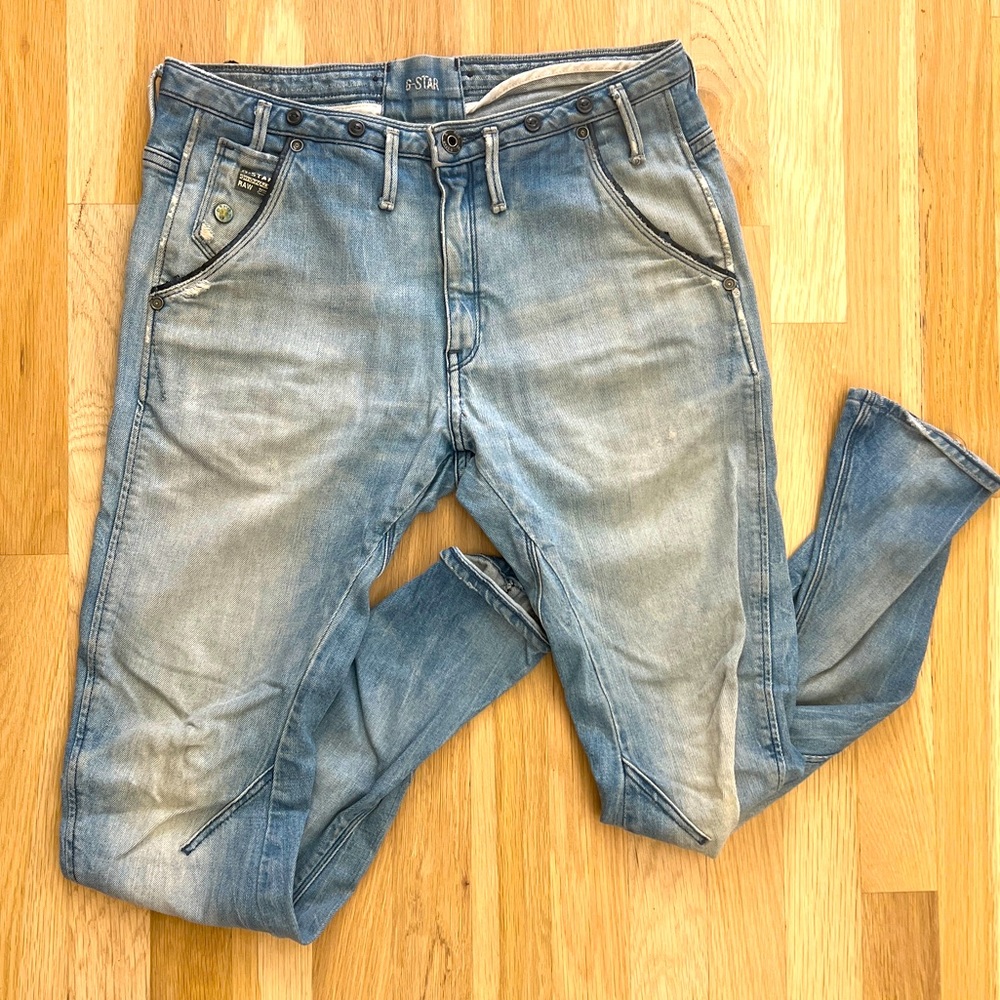 G-Star Vintage Skinny Blue Jeans.